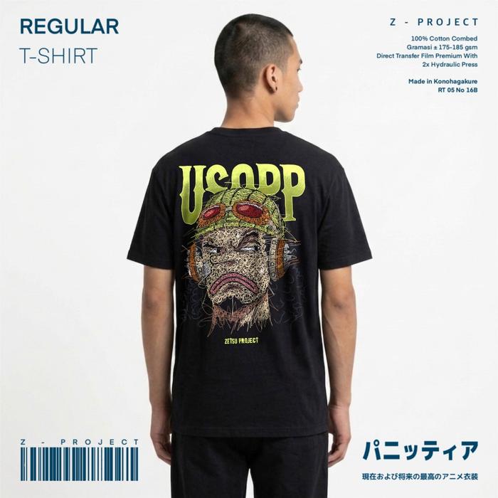 Zetproject | Usopp Kaos Anime Regular Fit Lengan Pendek