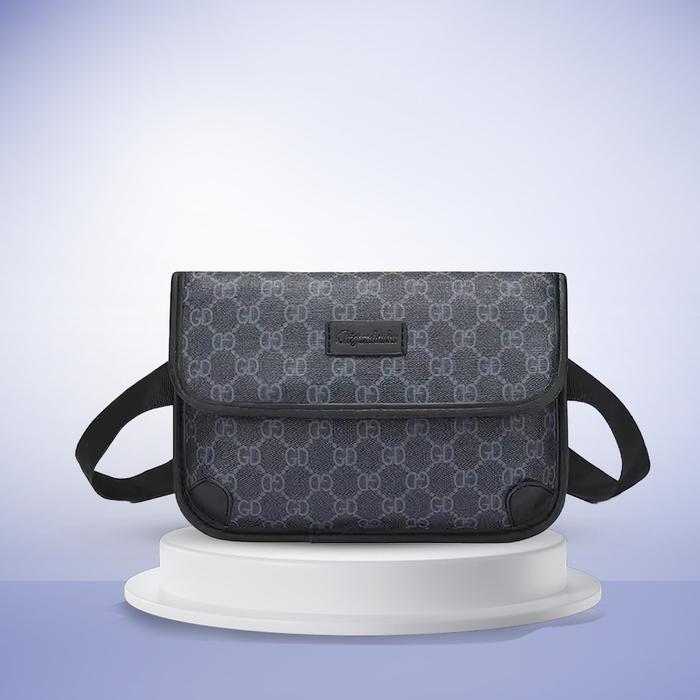 Tas Selempang Pria Anyam Waterproof SlingBag Kulit Tas Bahu Pria New Collection -WY1155 Cowok Waistb