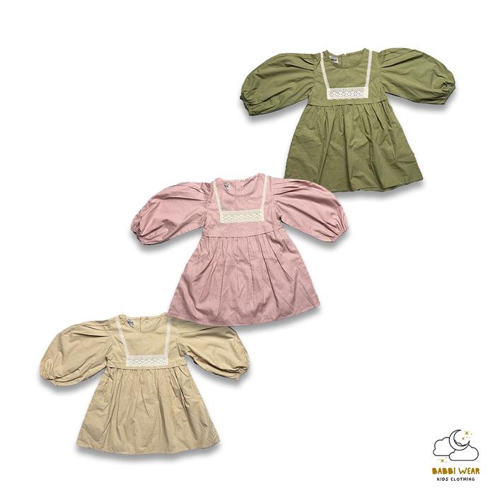 Babbi Wear Dakota Dress Mini Dres Blouse Anak Perempuan