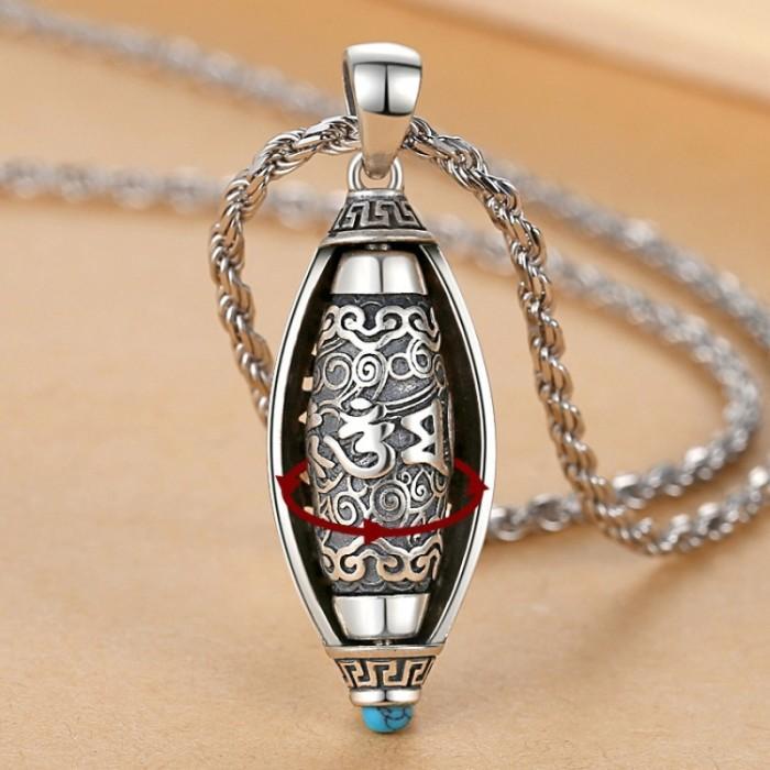 Kalung Liontin Mantra Gantulan Kalung Rantai Kalung Liontin Kalung Hindu Gantungan Kalung Pria Keren