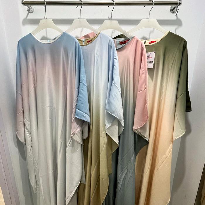 Dauky L Dress Kaftan Ombre terbaru cantik Wanita