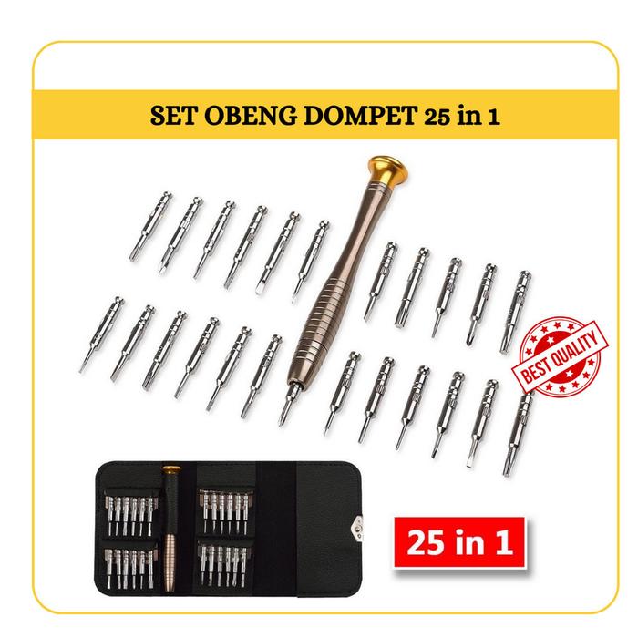 SET OBENG 25 IN 1 MODEL DOMPET - OBENG [OKD]