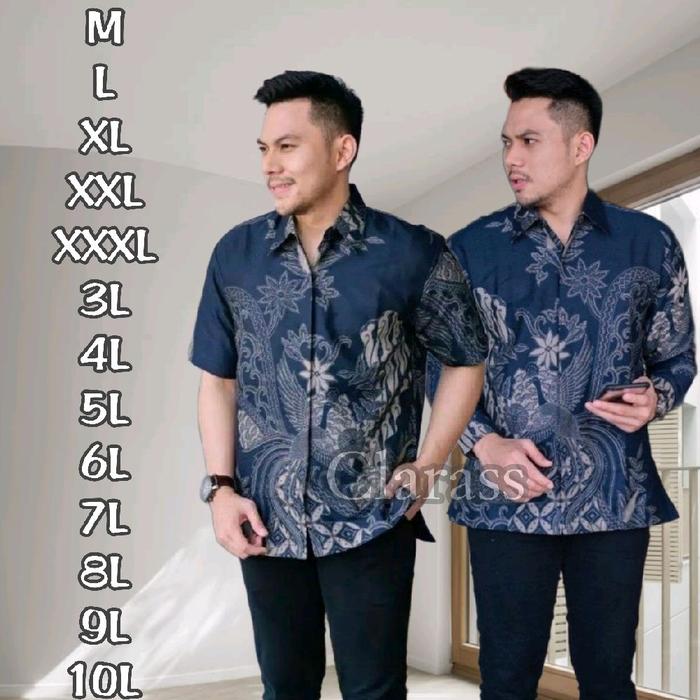 Batik Pria Model M L XL XXL XXXL 3L 4L 5L 6L 7L 8L 9L 10L Baju Batik Pria Modern dan Elegan