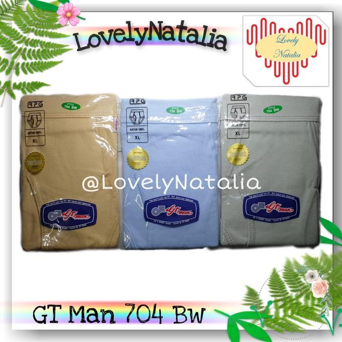 Celana dalam pria GT-Man / CD GT Man / Pakaian dalam GTman RPG 704 BW Katun Dewasa Polos Boxer Cowok