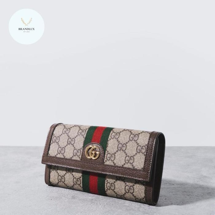GUCCI OPHIDIA GG CONTINENTAL WALLET