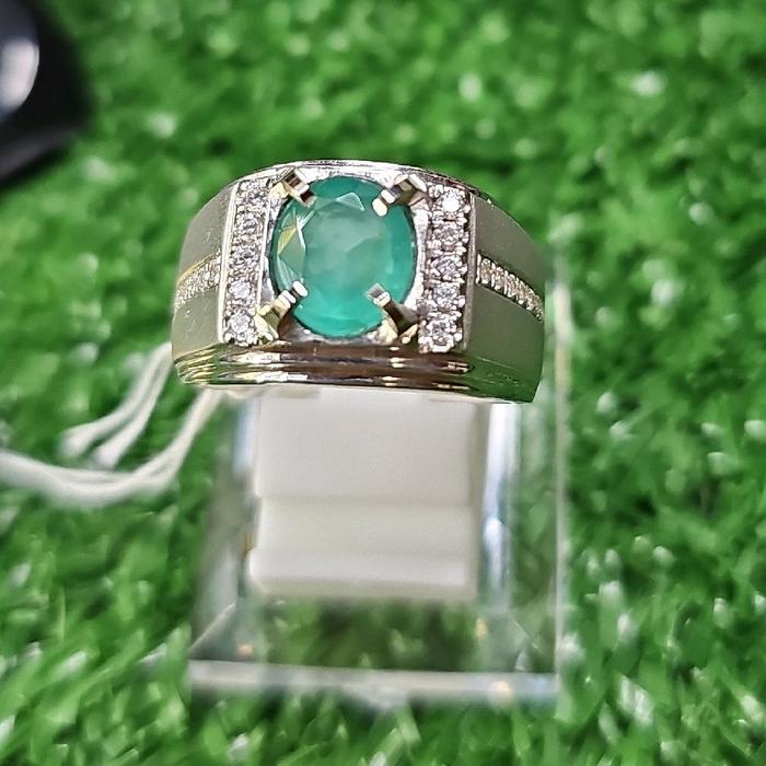 natural emerald ring perak custom