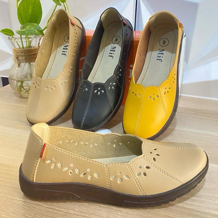 NOVIYA SEPATU SLIPON WANITA FLATSHOES MIF ORIGINAL