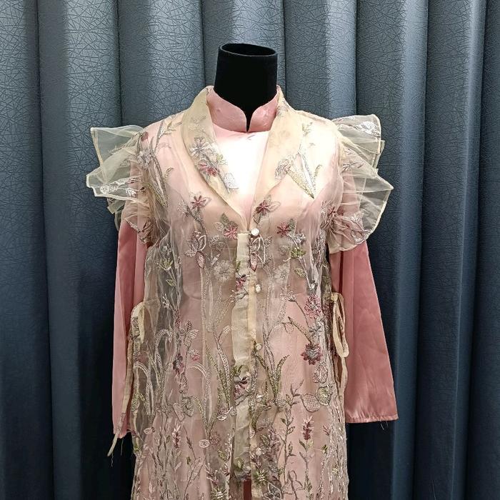 Baju Gamis Muslim Outer Iner Luaran Panjang untuk Wanita - Dewasa, Kardigan, Dress, Cardigan, Atasan
