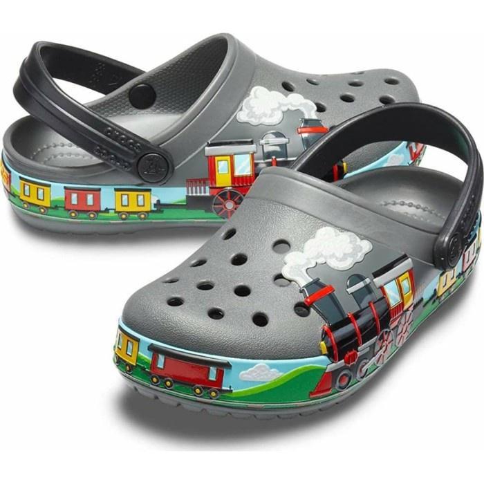 sale Sandal Anak Cowo Crocs Train Locomotif Original