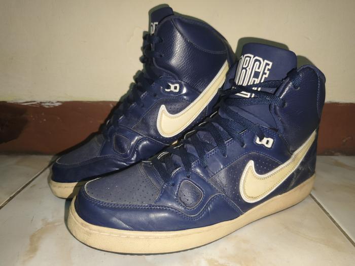 Nike Son Of Force Mid Midnight Navy (Vintage), Size 47.5/31cm India (2nd, Kondisi 70%, ada tambalan 