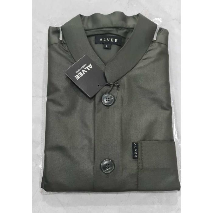baju koko takwa salaf lengan panjang busana muslim pria merk alvee