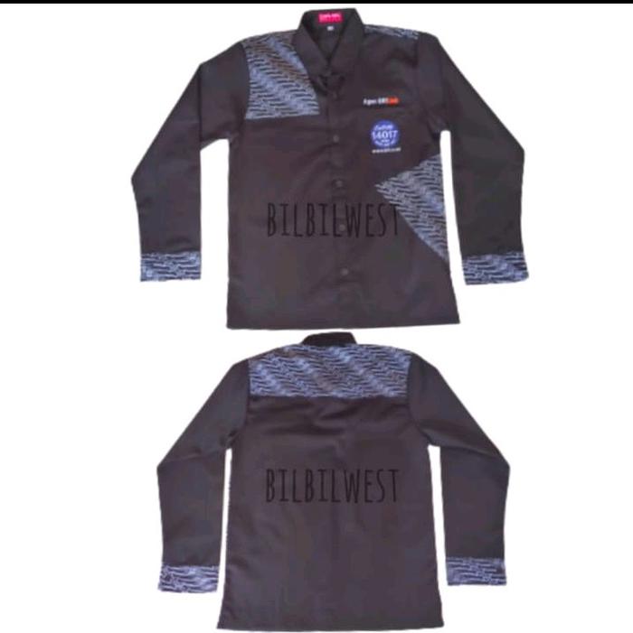 kemeja Agen Brilink batik hitam