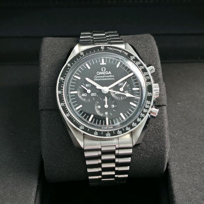 Jam Tangan Omega Speedmaster Moonwatch 3861 Hesalite Fullset 2023 Like New