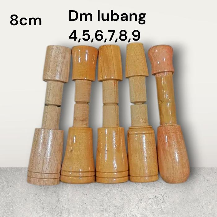 gagang joran pancing kayu mahoni, siap pakai panjang ±8cm.