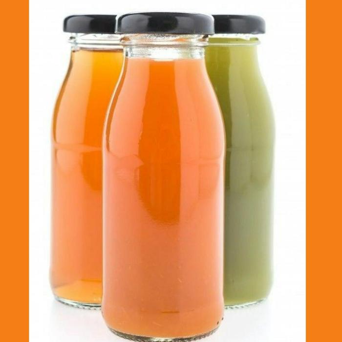 / 9 (sembilan) pcs 200/300/330 / 350ml BOTOL JUICE 350ML KACA BARU + TUTUP SENG / botol kaca juice B