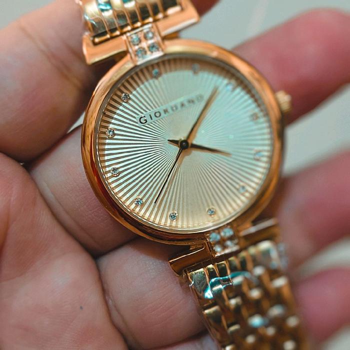 ORIGINAL GIORDANO ROSE GOLD JAM TANGAN WANITA CEWEK BEKAS SEKEN SECOND ORIGINAL GIORDANO