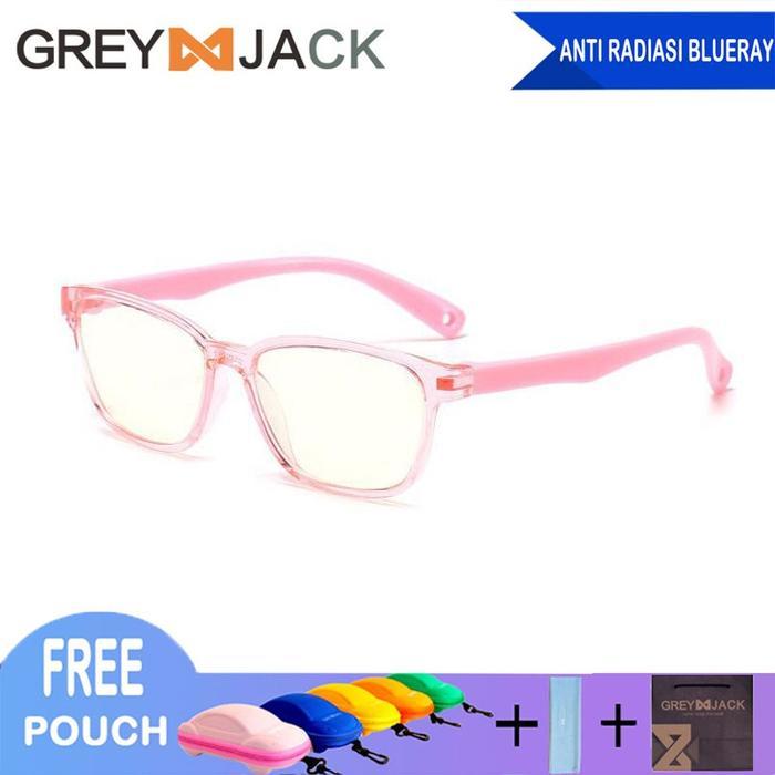 TERBATAS Grey Jack/Kacamata ANAK anti radiasi komputer HP TV TR90/ FA8139-8140