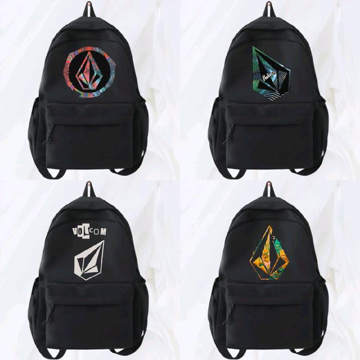Tas Ransel Backpack Volcom Distro Kanvas Cordura D300 Premium / Tas Sekolah Unisex Cewek Cowok Keren