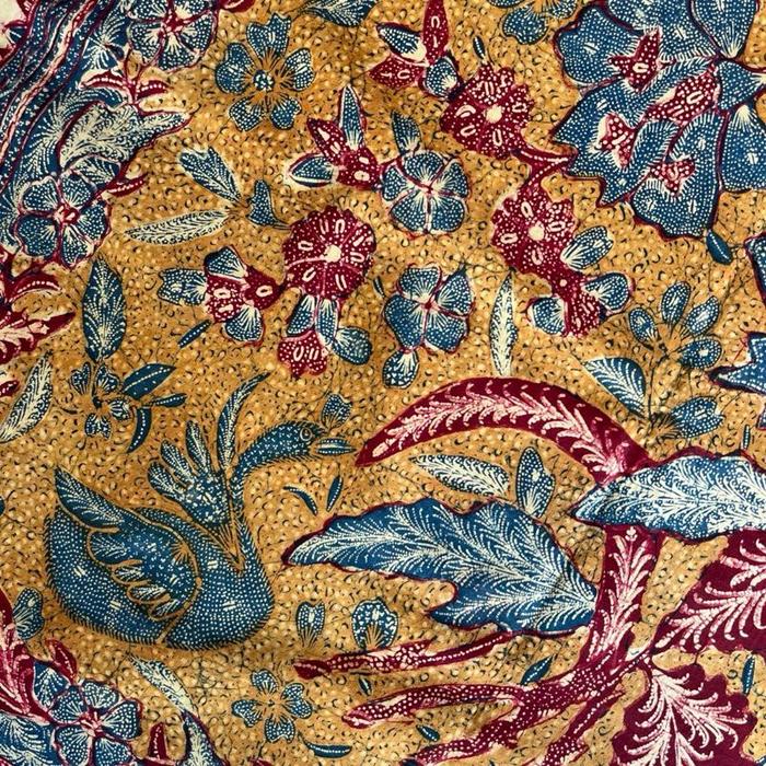 BATIK TULIS LEGENDARIS LANGKA KUNO TIGA NEGERI TJOA SIANG SWIE Motif Bunga dan Burung Klasik