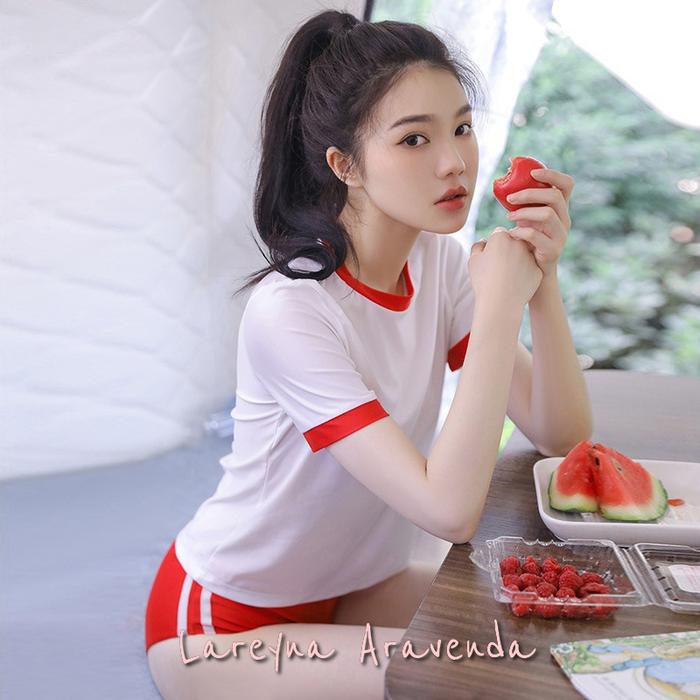 NEW Set Lingerie + CD Seksi Cosplay Baju Gym Training LG232