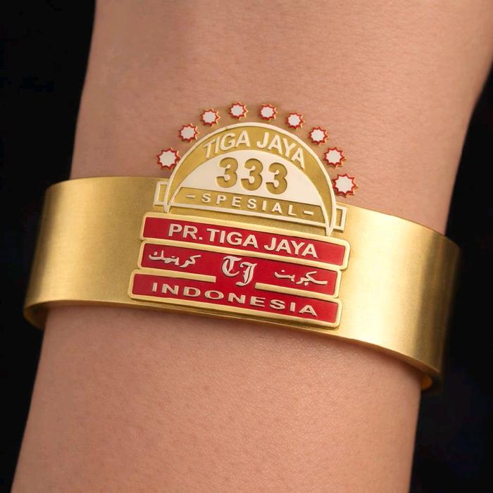 gelang tangan 333 jaya bahan kuningan