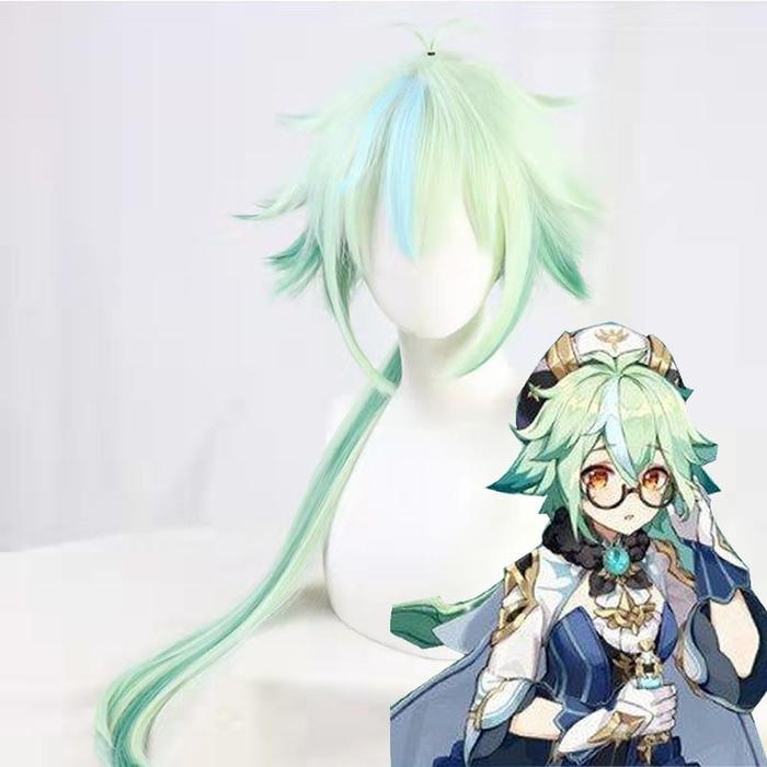 Game Genshin Impact - Sucrose Cosplay Wig 80cm Long Heat Resistant