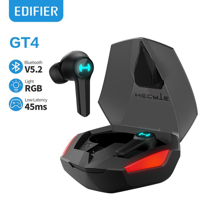 Edifier GT4 Earphones Wireless Bluetooth 5.2 Headphones 45ms Low