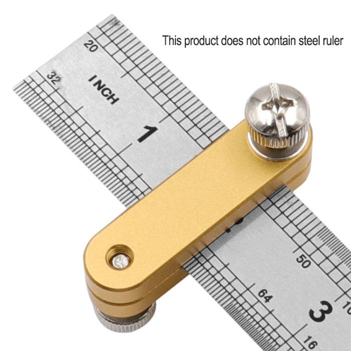 Steel Ruler Positioning Block Angle Scriber Line Marking Gauge For