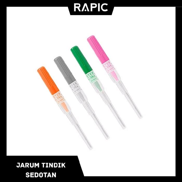 Jarum Sedotan Untuk tindik telinga, hidung, bibir, lidah, alis, pusar, dan lain sebagainya