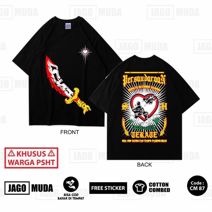 [COD] KAOS PSHT VINTAGE FULL BACK TERLARIS KAOS PSHT VINTAGE - CM 87, L