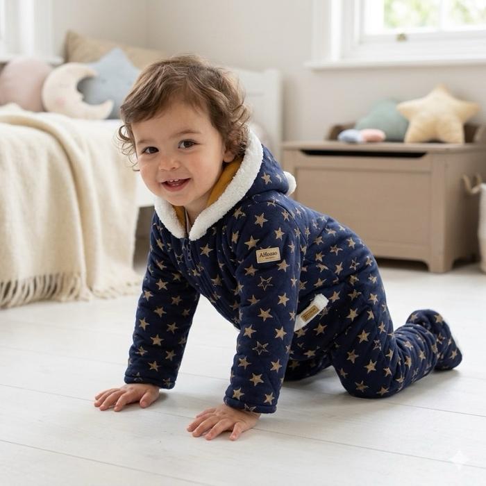 Winter jumpsuit anak Alfonso navy cakep