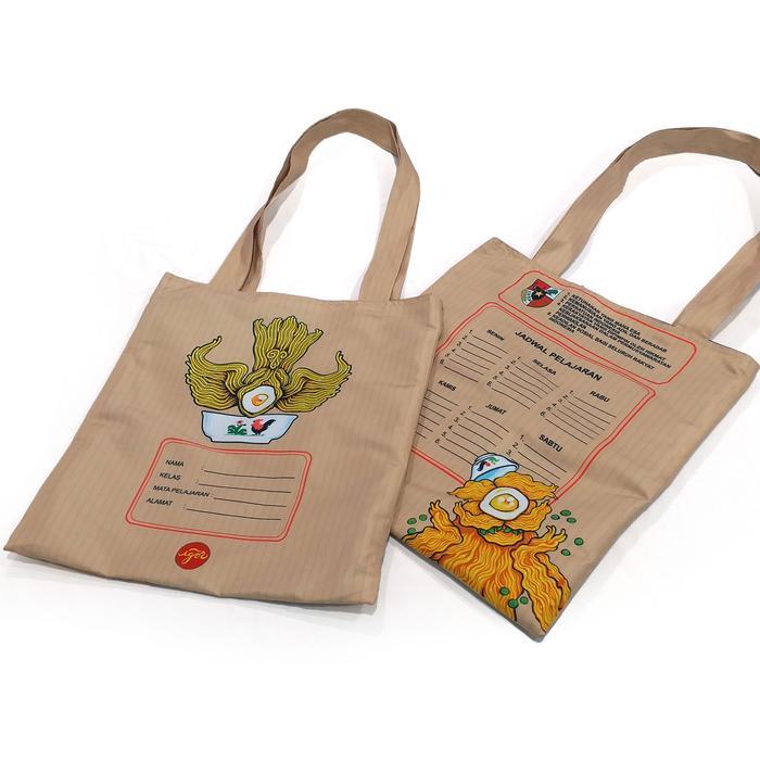 Tas Tote Totebag Goodie Bag IGORsatumangkok Shrelo Agenda Jadul Nostalgia Generasi 90an Vintage 31x3