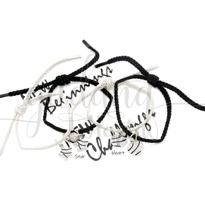 Gelang Bff Magnet Black And White Star Heart Couple Bintang 205403