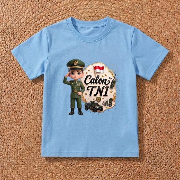 Kaos anak laki laki dan perempuan /kaos cita cita - Calon tentara
