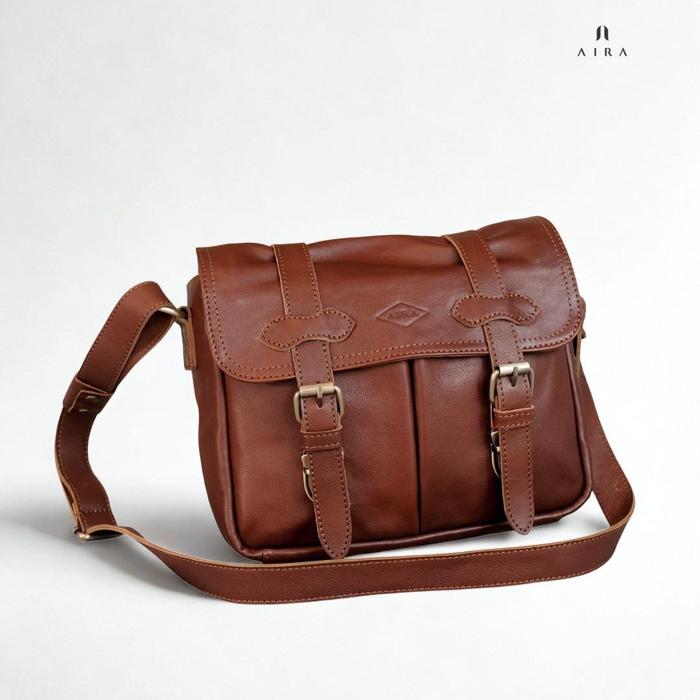 Tas Kulit Asli Pria Briefcase PEDRO Tas Selempang Tas Kantor Tab 10 Inch