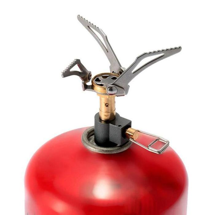 Outdoor Gas Stove Camping Gas Burner Portable Mini Titanium Stove