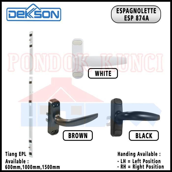 1 Set Espanyolet Espagnolette Dekkson EPL AL 874A 1000mm Dekson