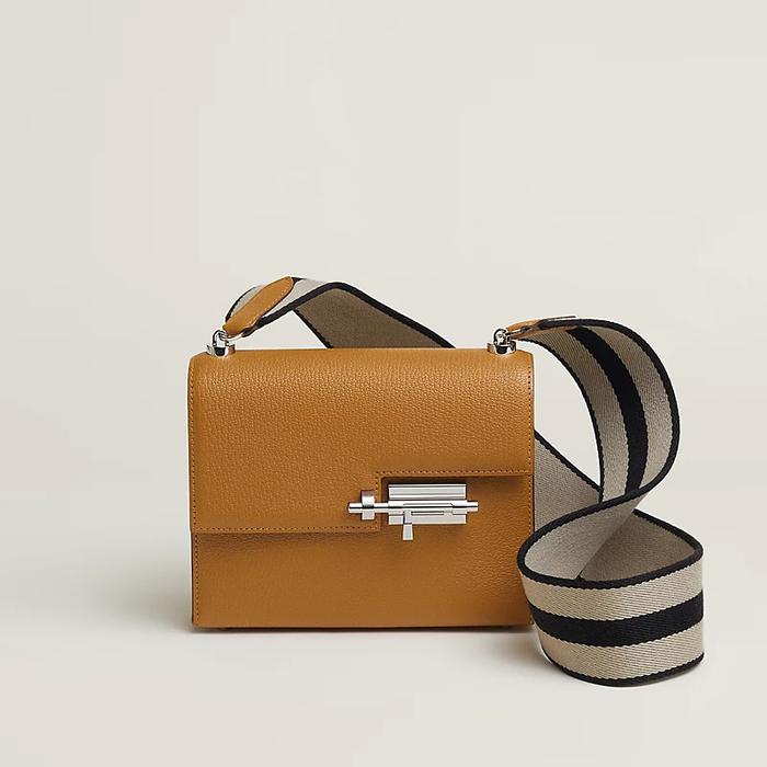 Tas Premium Wanita,Tas messenger,HERMES,Verrou Mini Shoulder Bag,brown