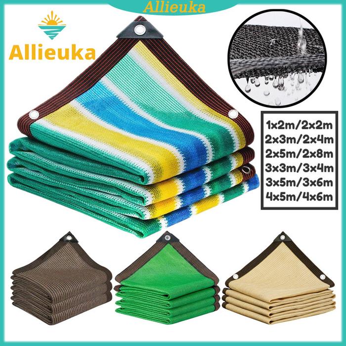 Allieuka Paranet 90% Anti UV Sunshade Net Tabir Surya Kuning/Berwarna/Hijau/Coklat Jaring Anti Panas