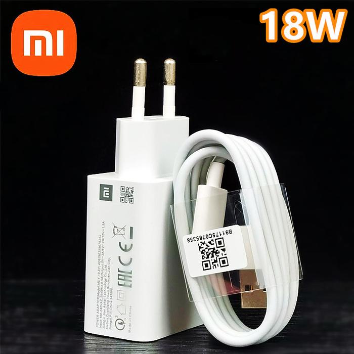 Xiaomi Redmi Note 9 Fast Charger Original 18W Quick Charge EU Power
