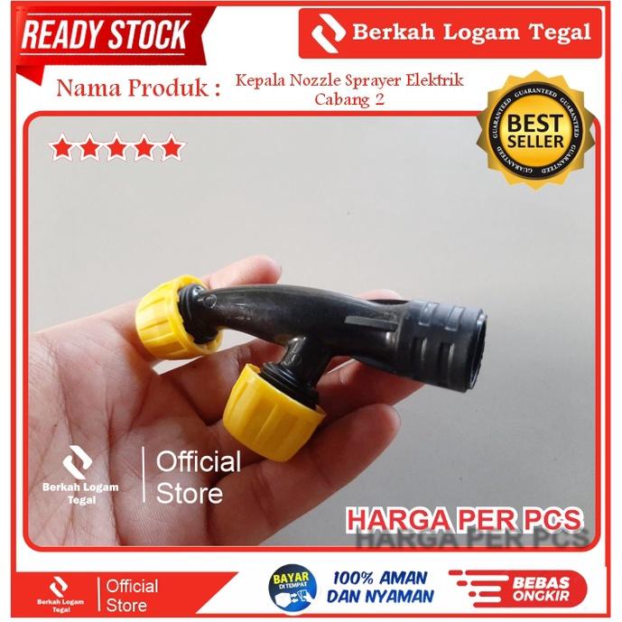 Nozzle Cabang 2 Titik Mata sprayer elektrik Kepala Semprot Hama