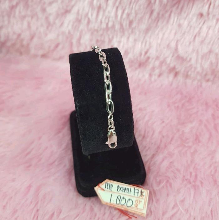 GL360H217H Extension penyambung kalung atau gelang model rantai vensi emas putih asli 1.800gr 17K