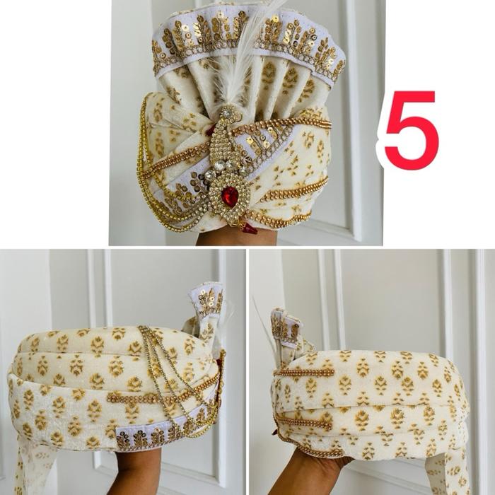 ￼Turban India Premium  (5) Topi Untuk Pengantin Pria / Topi India / Topi Pengantin Pria
