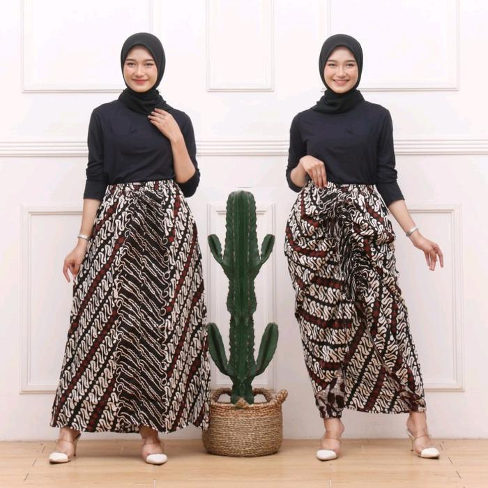 Rok Celana Serut Motif Batik