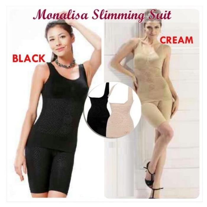 MONALISA SLIMMING SUIT WITH INFRARED BAJU KORSET PELANGSING dengan INFRARED ORIGINAL 3 IN 1 + BOX