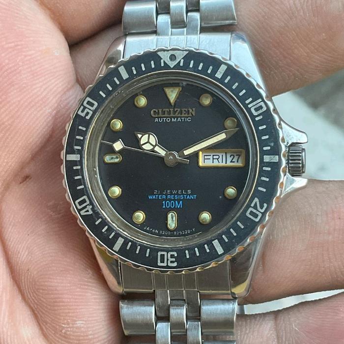 JAM KUNO VINTAGE ANTIK JEPANG : CITIZEN DIVER SUBMARINE AUTOMATIC FULL ORIGINAL