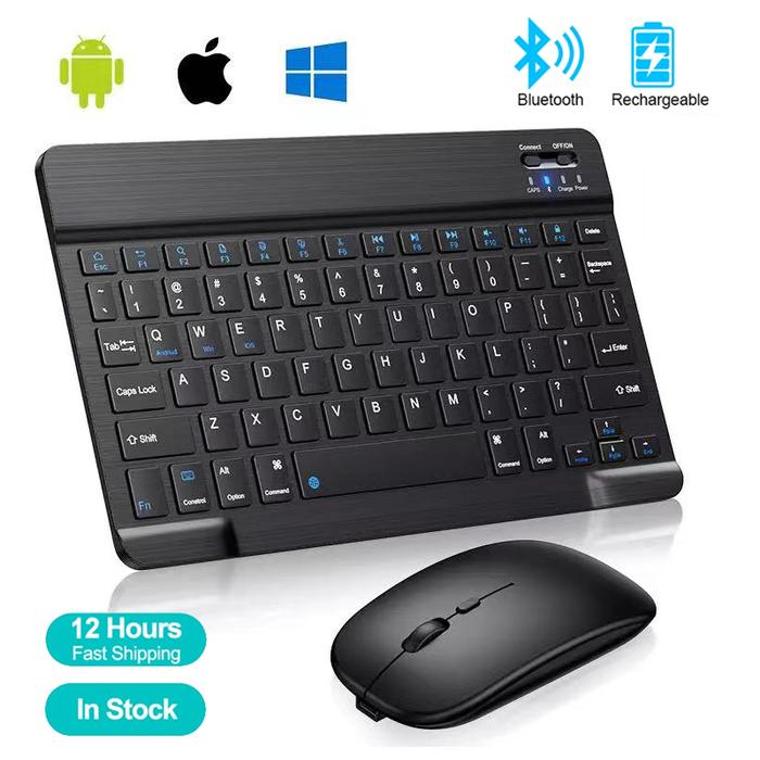 Bluetooth Mini Keyboard Wireless Keyboard Rechargeable For iPad Phone