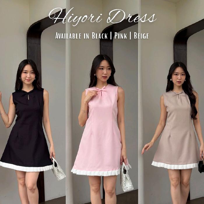 [Harper] Hiyori Dress - Mini Dress - Korean Dress - Cute Dress - First Date Midi Wanita Pendek