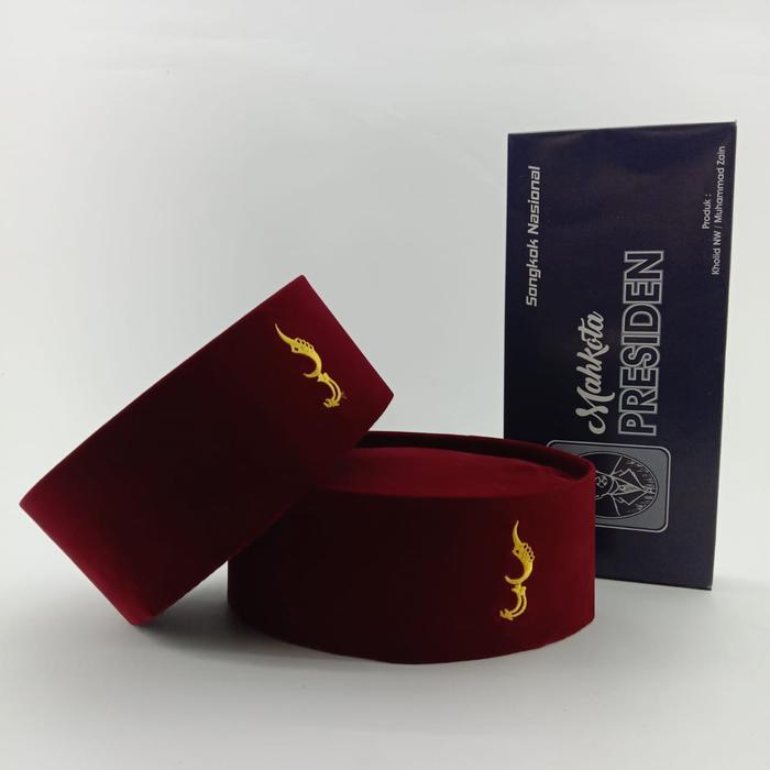 Terbaru Peci Songkok Kopiah Kujang Merah Maroon