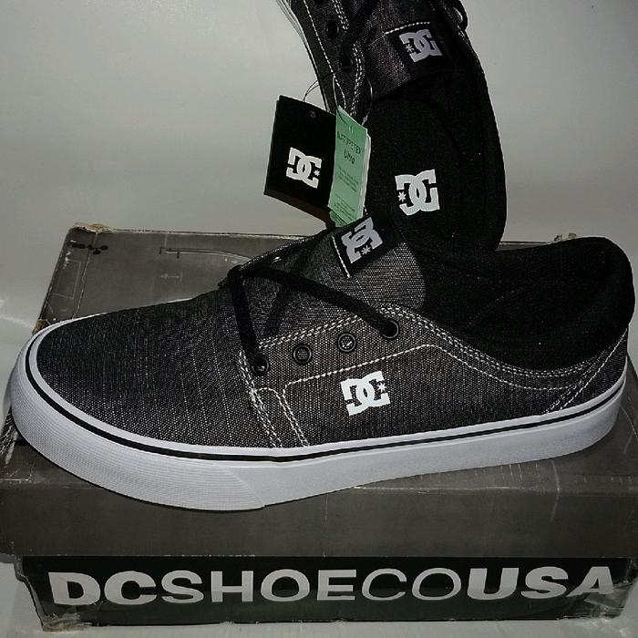 Sepatu DC Shoes Trase TX SE Size 42 27 Black Grey Hitam Abu Original Skateboarding Ori Low Authentic